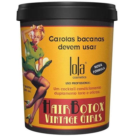 Creme Alisante Lola Cosmetics Vintage Girls G Alisamento De Cabelo