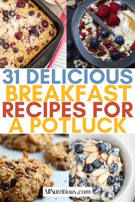 Best Breakfast Potluck Ideas All Nutritious