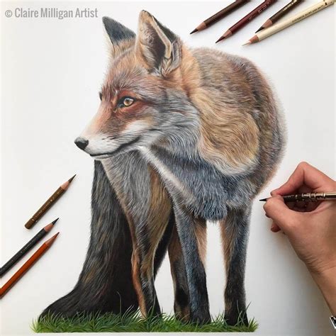 Colored Pencil Drawing Fur