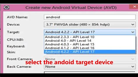 How To Set Up Android Virtual Device Avd In Eclipse YouTube