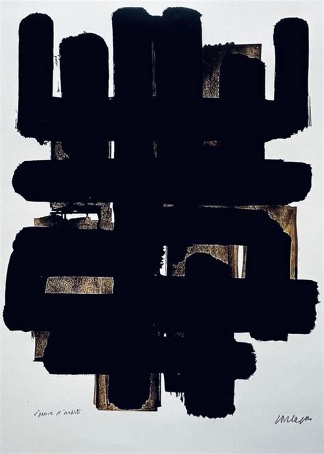 D Apr S Pierre Soulages Lithographie N Catawiki