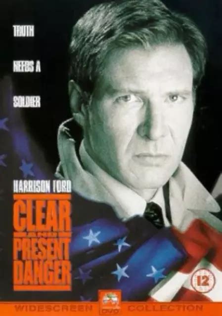 CLEAR AND PRESENT Danger Harrison Ford 2000 DVD Disc Only FREE UK P&P ...