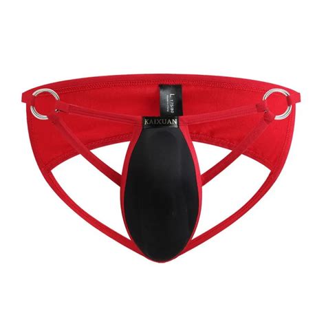 Hommes string G string jockstrap Push Up tasse rembourré amélioration pénis pochette Gay culotte