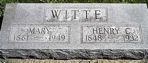 Henry Christ Witte Find A Grave Memorial