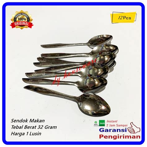 Jual Sendok Garpu Makan Stainless 32 Gram Bentuk Doll Wayang Tebal