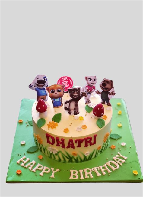 Talking Tom Birthday Cake Ideas Images Pictures