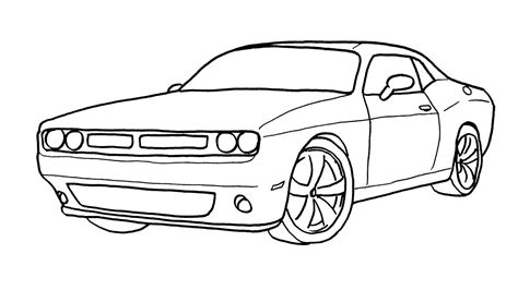 How to Draw a Dodge Charger Step by Step - Easy Cars Drawing - Adım ...