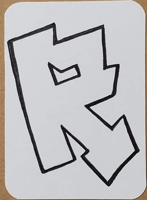 Graffiti Letter R Drawing Tutorial Art By Ro