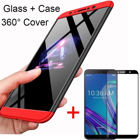 3 In 1 360 Tempered Glass Case For ASUS Zenfone Max Pro M1 ZB602KL