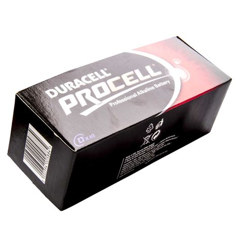 Duracell 15v D Mn1300 Alkaline Procell Battery Pack Of 10 Mn1300 Procell Cef