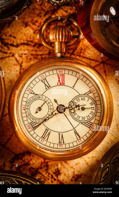 Vintage Antique Pocket Watch Stock Photo Alamy