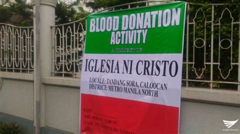 Blood Donation Activity Isinagawa Ng Iglesia Ni Cristo Sa Tandang Sora