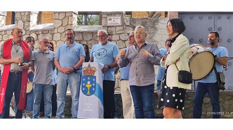 Airi Os De Galicia Coloc Un Hito Del Camino De Santiago En Santa