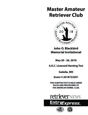 Fillable Online John O Blackbird Memorial Invitational Fax Email Print