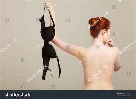 Bosom Concept Slim Attractive Naked Woman Stock Photo