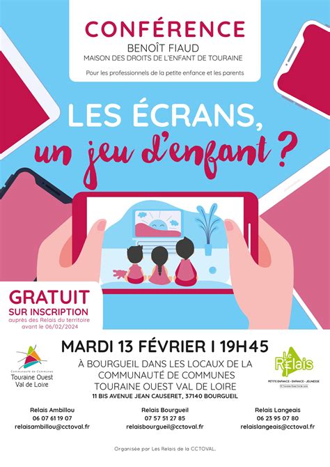 Conférence Les écrans un jeu denfant Bourgueil