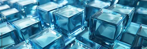 D Ice Cubes Floating On A Dark Background Ai Generated Cubes Of Ice