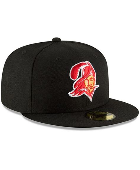 New Era Mens Black Tampa Bay Buccaneers Omaha Throwback 59fifty Fitted