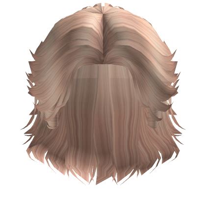 Layered Messy Mullet In Blonde Roblox