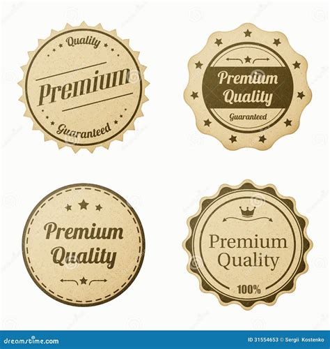 Retro Vintage Labels Set Stock Vector Illustration Of Sale 31554653