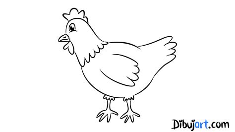 Cómo Dibujar Una Gallina Paso A Paso