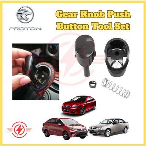 Proton Saga Auto Gear Knob Push Button Kit Saga FL FLX BLM Shopee