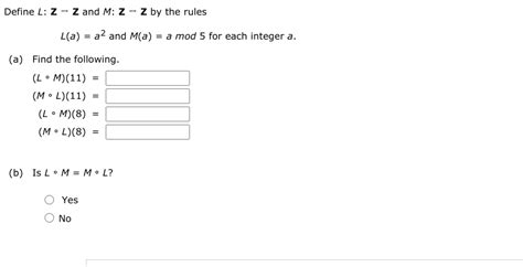 Solved Define L Z Z And M Z Z By The Rules L A A2 And