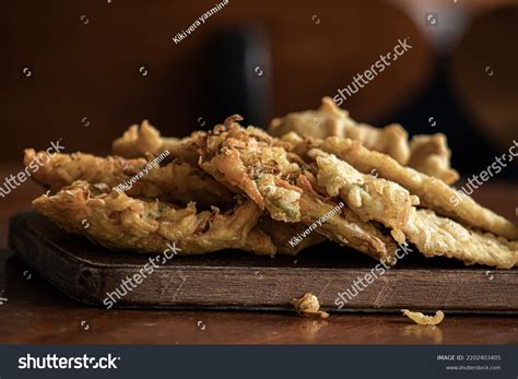 Various Types Fried Food Typical Street Stock Photo 2202403405