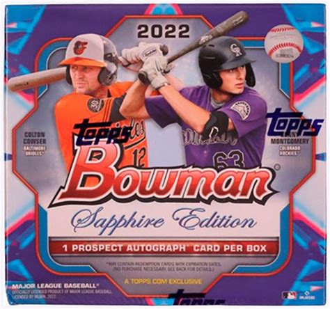 2022 Bowman Baseball Sapphire Edition Box