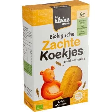 De Kleine Keuken Biologische Zachte Koekjes 6 Maanden 6 X 2 Stuks 120