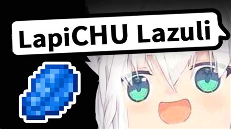 Fubuki S Pronunciation Of Lapis Lazuli Sounds Adorablehololive