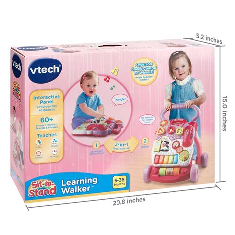 Vtech Sit To Stand Learning Walker Pink Anz Buzz