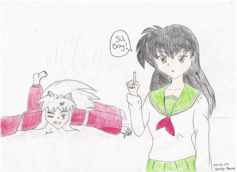 Inuyasha Kagome Sit Boy By Animegeek1995 On Deviantart