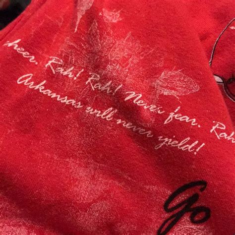 Tops University Of Arkansas Razorback Fight Song Shirt Poshmark