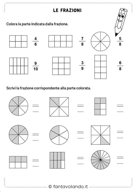 Schede Di Matematica Le Frazioni Fantavolando