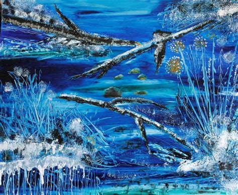 Ice Painting By Olesya Rosani Saatchi Art