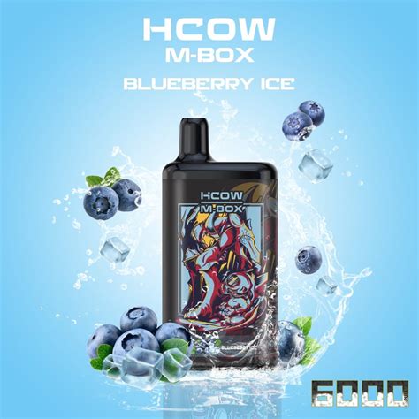 Hcowsteam Blueberry Ice Mbox Puffs Rechargeable Disposable Vape Pod