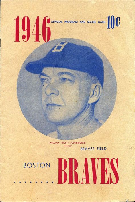 1940s Boston Braves Game Publications
