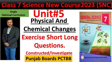 Class 7 Science Snc Chapter 5 Long Questions Class 7 Science Chapter 5 Short Questionsnew Book