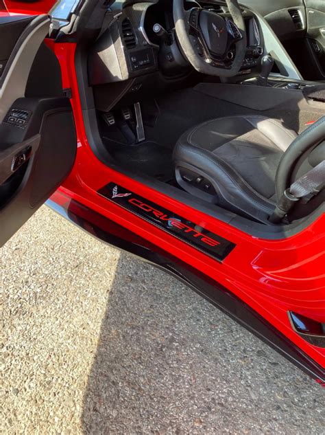 2014 2019 C7 Corvette Door Sill Plate Covers Set