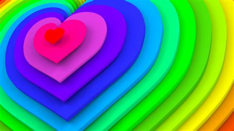 Rainbow Heart Background 39 Images