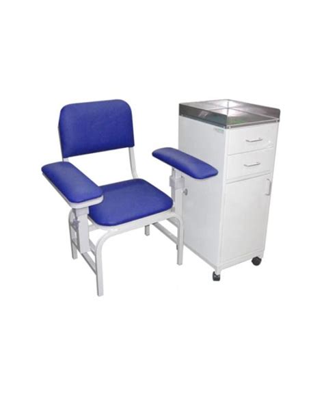 Silla Para Toma De Muestras Amoblada Con Cajones Pandm Medical