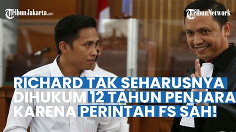 Perintah Ferdy Sambo Sah Tak Seharusnya Richard Eliezer Dituntut