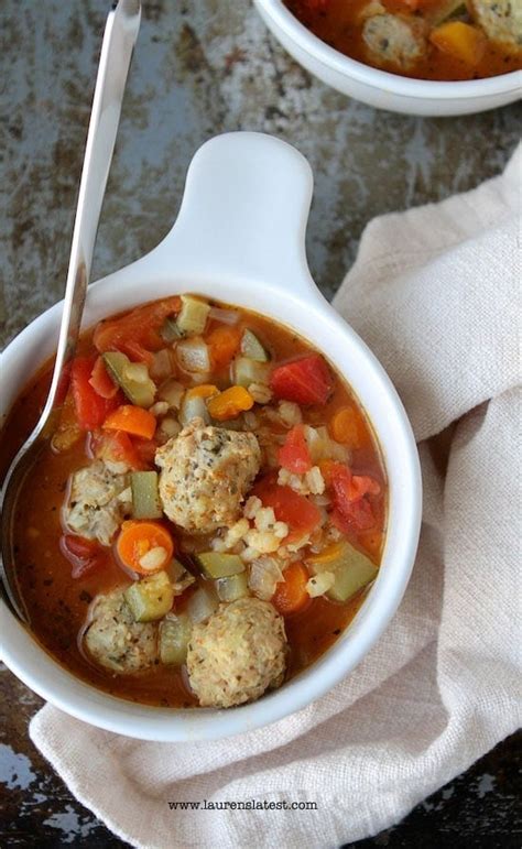 Chicken Meatball Soup - Lauren's Latest