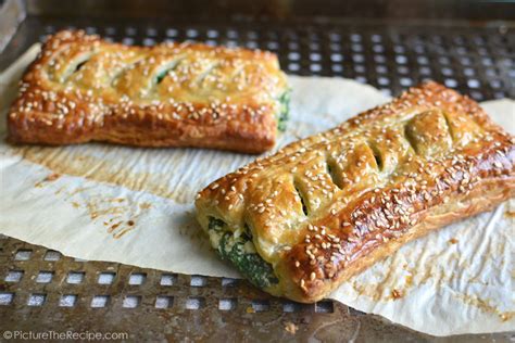 Spinach Puff Pastry Rolls with Feta and Ricotta by PictureTheRecipe com ...