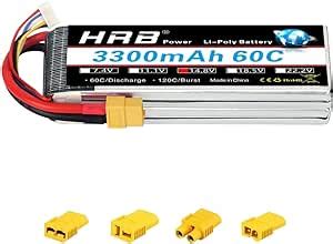 Amazon HRB 4S 3300mAh 14 8v Lipo RC Battery 60C Pack With XT60