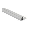 Genesis Square Edge Contour Polished Silver Tile Trim TDG 2 5m Pro