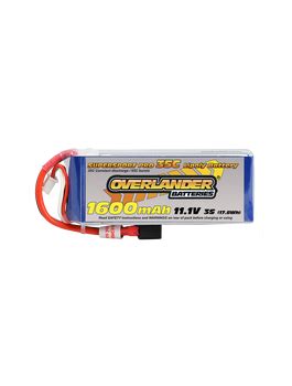 Overlander 1600MAH 11 1V 3S 35C SUPERSPORT PRO LIPO BATTERY