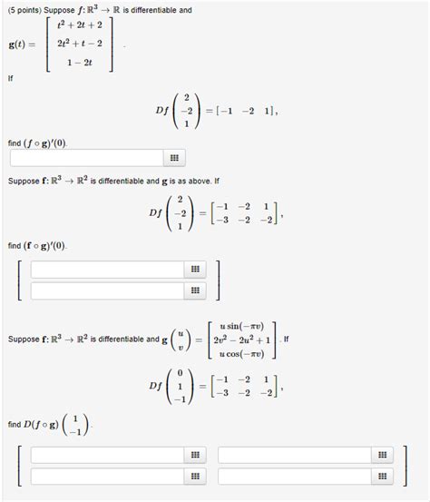 Solved 5 Points Suppose F R3 → R Is Differentiable And 2