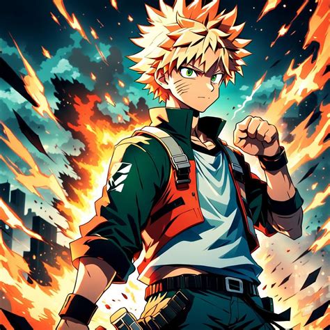 Katsuki Bakugou Ai Generated Artwork Nightcafe Creator